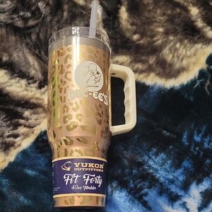 Yukon Outfitters Leopard Print Tumbler